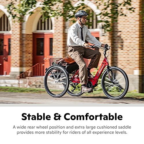 Schwinn Meridian Adult Tricycle, Three Wheel Cruiser Bike, 24Inch