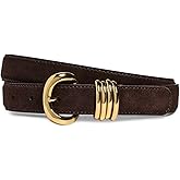 Madewell Women's Metal Keeper Belt In Suede
