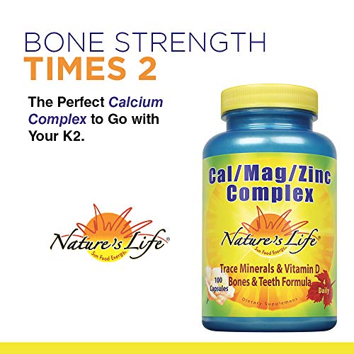 Nature's Life Vitamin K2 5000mcg High Potency MK4 Formula Helps