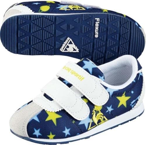 Amazon ルコックスポルティフ ベビーシューズ キッズシューズ Montpellier モンペリエ 3 Ny Art F スニーカー Qen6107 ベロクロ ナイロン 子供靴 運動靴 アート 花柄 スペース星柄 Qen 6107 17 5cm Bsc ブルースペース ベビーシューズ