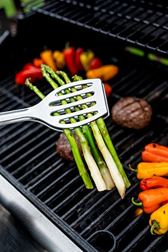 Westmark Germany 2-in-1 Detachable Double Spatula and Tongs (Silver)