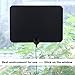 60 Miles Range Digital HD TV Antenna, Indoor HDTV High Defination Freeview TV Reception TV Antenna with Built-in Amplifier Signal Booster, 13 Feet Coax Cable Black