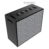 Smart Bluetooth Speakers,Portable WiFi Speaker With Amazon Alexa,Multi-Room Music,Stream Online Music,Voice Control And Smart Home Control,IP56 Splashproof Subwoofer Stereo Sound.- Black