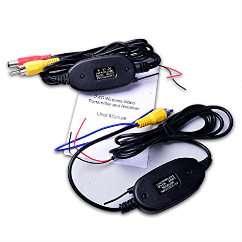Wireless Video Cable w/ Backup Trigger Wire Tx & Rx for RCA Rear View Camera to GPS Navi, Headunit, Monitor LCD Screen 12V - Thumbnail 4