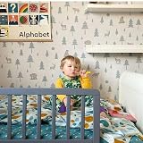 Safetots Wooden Bed Guard Grey 110cm x 38cm Pre-Assembled view 6