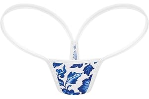 HEROPIE G string Thongs for Women, Low Rise Micro Thong Comfortable Seamless Bikini Bottom No Show Panties Underwear