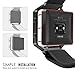 MoKo Fitbit Blaze Band Frame, Stainless Steel Replacement Metal Frame Housing for Fitbit Blaze Smart Watch - Black