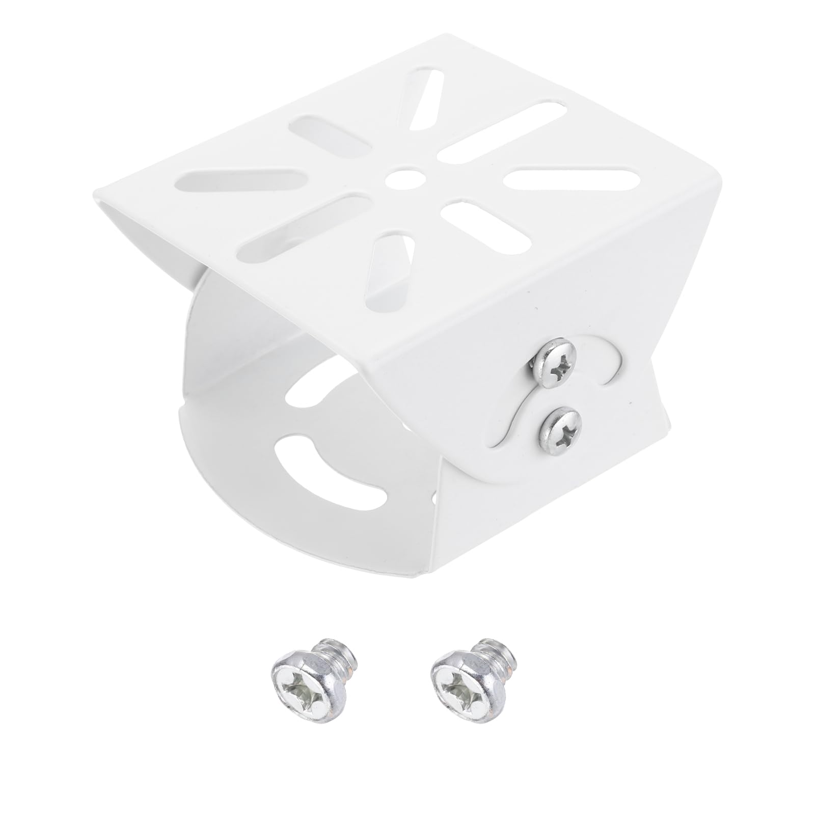 PATIKIL Security Camera Joint Mounting 2 Inch, 1 Pack CCTV IP Camera Installation Steel Crossbar Mounting Bracket for Safety, White
