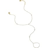 RATVIU Toe Anklets for Women 18K Gold Plated Toe Ring Anklets Dainty Cross Heart Beads CZ Ankle Bracelet Waterproof Beach Barefoot Sandals Foot Chain Jewelry