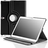 MoKo Samsung Galaxy Tab S 10.5 Case - 360 Degree Rotating Cover Case for Samsung Galaxy Tab S 10.5 Inch Android Tablet, BLACK (With Smart Cover Auto Wake / Sleep)