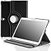MoKo Samsung Galaxy Tab S 10.5 Case - 360 Degree Rotating Cover Case for Samsung Galaxy Tab S 10.5 Inch Android Tablet, BLACK (With Smart Cover Auto Wake / Sleep)