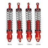 Benedict Harry Red Ajustable Shock Absorber for 1/10 RC TRX-4 Wraith SCX10 D90 (120MM)