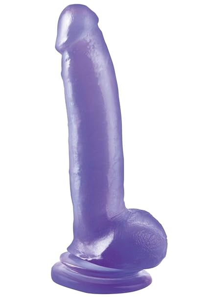 Basix by Pipedream Dildo mit Saugnapf 9 Zoll - circa 23 cm lang -Durchmesser circa 4.9 cm - violett