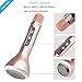 VERKB Rainbow Mic, Wireless Microphone Karaoke(3rd Generation), 3-in-1 Bluetooth Karaoke Machine KTV for Apple iPhone Android Smartphone and Pc(Rose Gold)