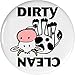 Clean / Dirty (Cow black & white) 2.25