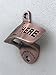 Barware Gear Wall Mounted Open Here Bottle Opener with Free Stainless Steel Mounting Screws. Pop the cap and open your Beer and Soda in Style. Wall Hung Beer Opener for Bar or Kitchen. Antique Copper