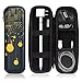 MoKo Holder Case for Apple Pencil, Premium PU Leather Case Carrying Bag Sleeve Pouch Cover for Apple iPad Pro Pencil, Samsung Stylus Pen, Surface Pen (with Built-in Pocket and Holder), City Night View