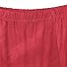 Urban CoCo Women's Vintage Elastic Waist A-Line Long Maxi Skirt (L, Red)