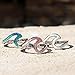 Oxford Diamond Co Sterling Silver Cute Wave Design .925 Sterling Silver Ring Sizes 2-12 (11)