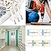 VIGRUE Plastic Self Drilling Drywall Anchors with Screws Kit, 130pcs Hallow Wall Anchors Set