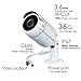EVERSECU 1080P 2.0MP Coaxial Wired AHD/TVI/CVI/960H Bullet Analog Camera, 2MP Full HD Weatherproof CCTV Security Camera for Outdoor Surveillance, 3.6 mm Lens, Metal, White