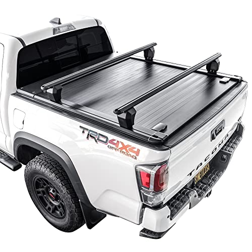 Retractable Tonneau Cover with Cross Bars Fits 20152023 Chevy Colorado / GMC Canyon