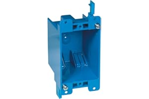 Carlon B114R-UPC Switch/Outlet Box, Old Work, 1 Gang, 4-1/8-Inch Length by 2-1/4-Inch Width by 2-3/4-Inch Depth, Blue