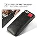 LAMEEKU iPhone 6 Plus / 6s Plus Wallet Case, Shockproof Leather case with Credit Card Holder Pockets ID Card Slot Holder, Protective Card Cover for Apple iPhone 6 Plus / 6S Plus 5.5 inch - Black