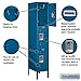 Salsbury Industries 63155BL-U Triple Tier 12-Inch Wide 5-Feet High 15-Inch Deep Unassembled Standard Metal Locker, Blue