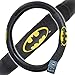 BDK WBMT-1301+WBSW-1301 Batman 4 Piece Floor Mats and Batman Steering Cover