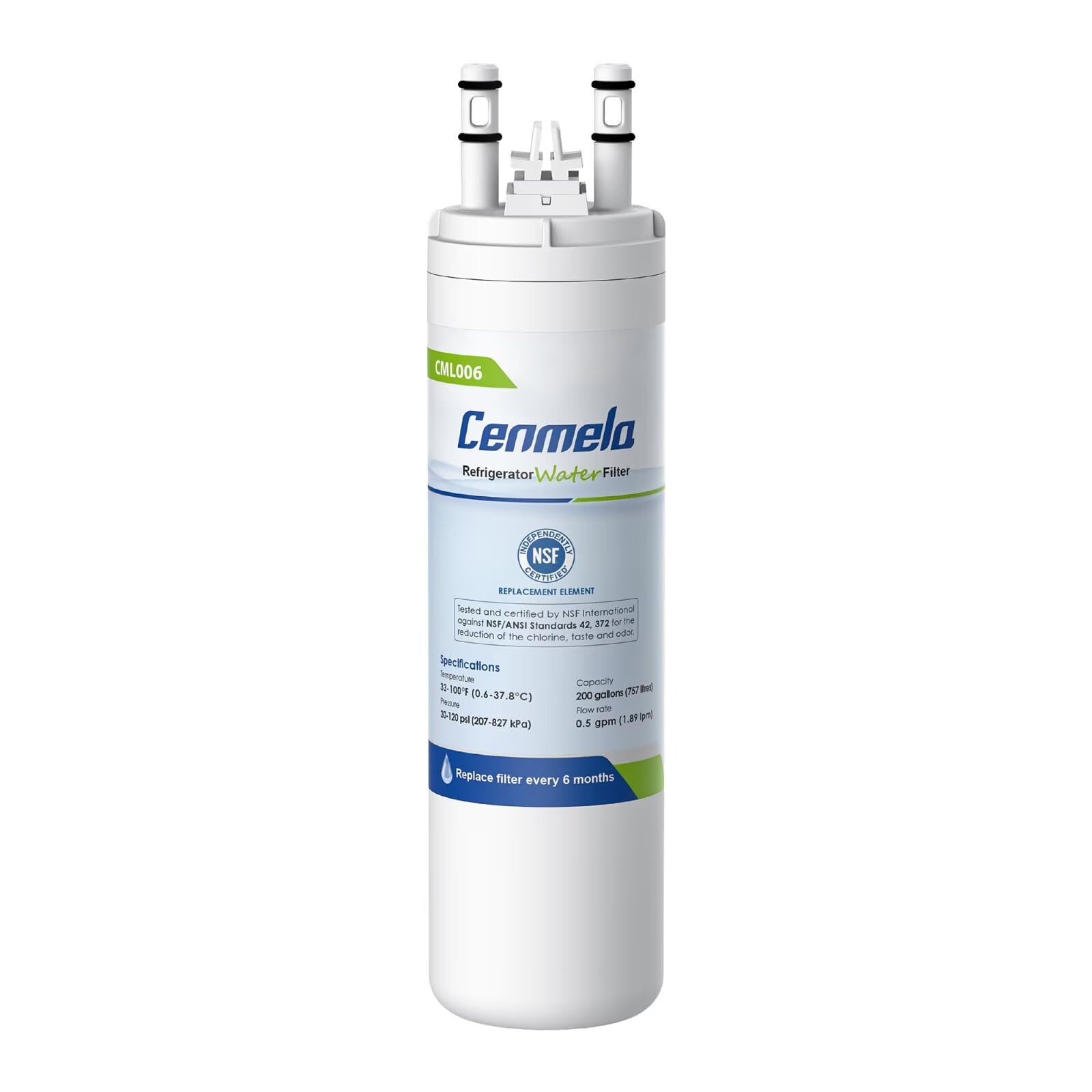 Photo 1 of WF3CB Replacement Water Filter, Compatible with Frigidaire WF3CB, Pure Source 3, 706465, 242069601, 242086201, 242017800, WF425, Height 9 inches, Pack of 1