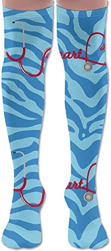 Stethoscope Heart Nurse Casual Unisex Sock Over Knee High Socks Long Athletic Sport Tube Socks