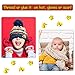 Wool Felt Bee Craft Balls Bee Craft Supplies for Baby Shower Gender Reveal Party Nursery Tent Decoration DIY Craft Car Seat Grasping Bead Toys (40 Pieces)