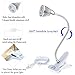 GreenLaren LED Grow Light with 24-Hour Mechanical Outlet Timer, 5W Plant Light with Spring Clamp and 360°Flexible Gooseneck Arm for Indoor Plant