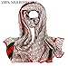 Novels-wear 100%mulberry Silk Scarf Wrap Luxury Brand Geometric Logo Print light coffee with green and red stripe 70