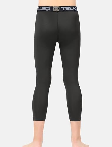 Valcatch Lot de 2 leggings de compression pour jeunes garçons - Sous- pantalon athlétique - Équipement pour le sport par temps froid, Noir noir., 8 à 9 ans Valcatch Lot de 2 leggings de compression pour jeunes garçons - Sous- pantalon athlétique - Équipement pour le sport par temps froid, Noir noir., 8 à 9 ans