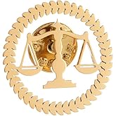 Metal Balance Badges Suit Brooch Libra Scales Brooches For Men