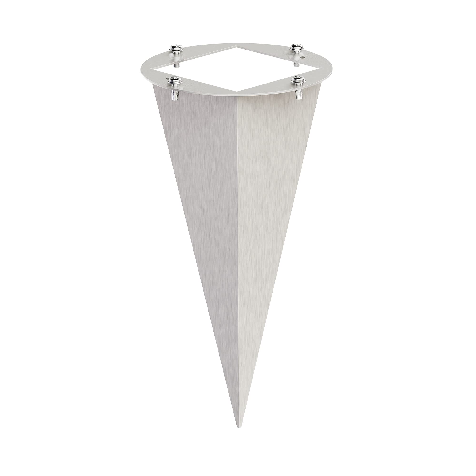 ledscom.de Garden Ground Spike for Garden Pillars, Stainless Steel, 20cm, 110mm ⌀