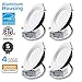 TORCHSTAR 6 Inch LED Slim Recessed Lighting with Junction Box, 18W=150W, Dimmable Airtight Downlight, IC Rated, 1500lm, 3000K Warm White, JA8&T24&ETL&Energy Star Listed, 5 Years Warranty, Pack of 4