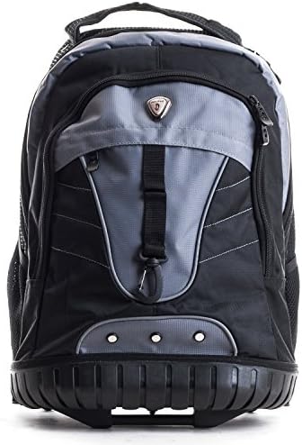 CalPak Night Vision 18-Rolling Backpack, Charcoal