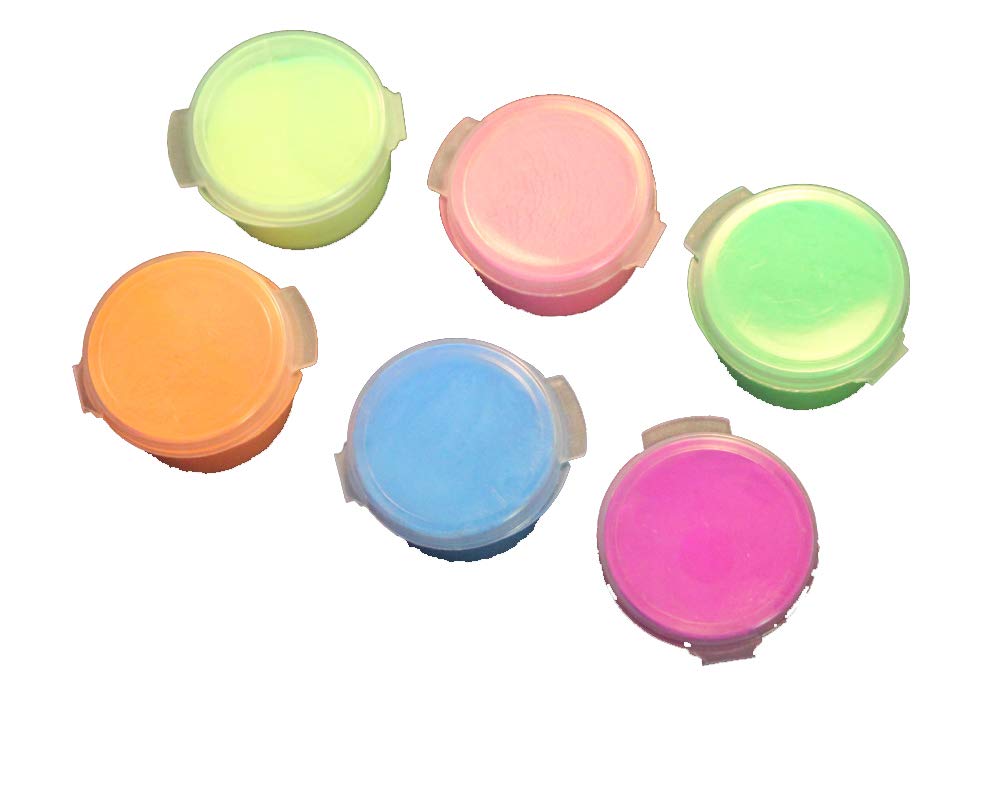 6 Color Glow in the Dark SAMPLE Set Day Visible