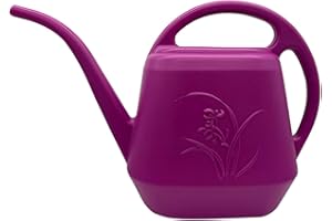 VKPLITE Plant Watering Can - 1 Gallon - Rose Red - with Long Spout for Indoor and Outdoor Plant Garden