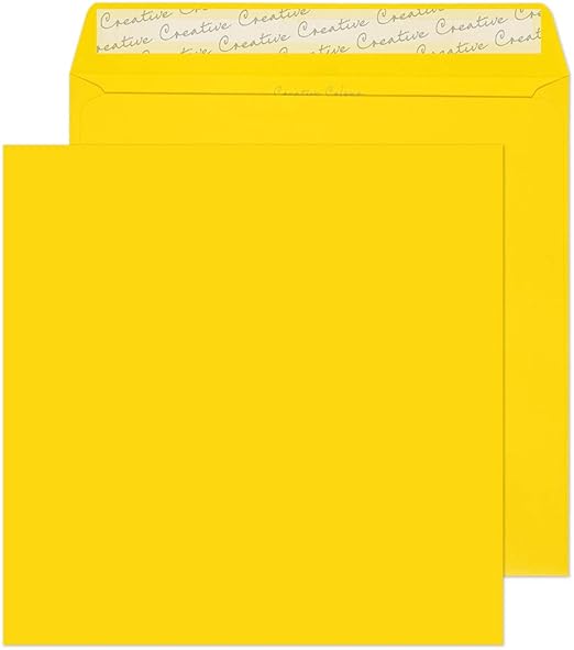 Blake Creative Color, Bright Yellow Invitation Envelopes
