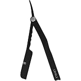 L3 Level 3 Milly Clutch Razor Holder, Stainless Steel, Control Grip, Black | Excellent grip and control, precision shaving support, secure straight razor holder, professional barber use