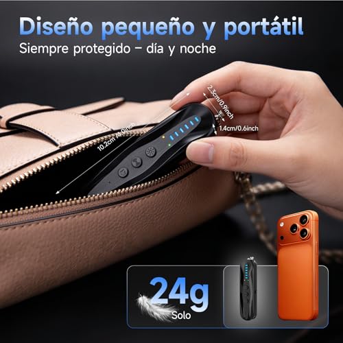 sunvito Hidden Camera Detector, 5 in 1 Anti-Spy RF Signal Scanner and GPS Tracker Detector, Portable Hidden Device Detector for Travel.