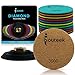 ibouteek Diamond Polishing Pads 4 inch Wet/Dry 10 Pads + Backer | Polishing Kit for Granite Marble Concrete and Stone