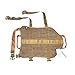 Feliscanis Tactical Dog Vest Training Molle Harness with 3 Detachable Pouches Brown Size L