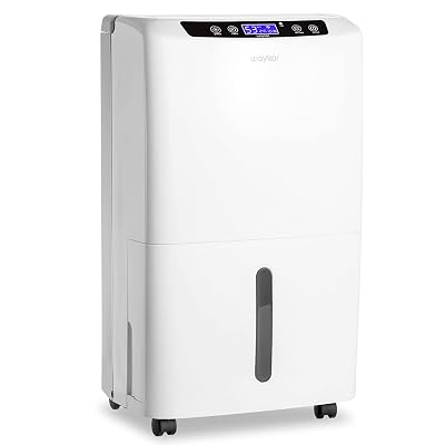 Waykar 2000 Sq. Ft. 2025 Energy Star Dehumidifier for Home and Basements, with Auto or Manual Drainage, 0.66 Gallon Water Tank Capacity