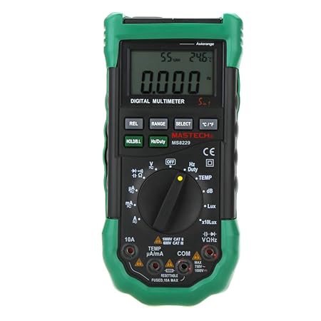 YALTOL Digitalmultimeter-Schallpegelmesser/Umgebungstemperatur-Feuchtetester für Spannungsstrom-Widerstandskapazitätsdiode