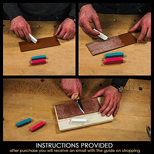 BeaverCraft Stropping Set of 3 Polishing Compound Buffing Compound